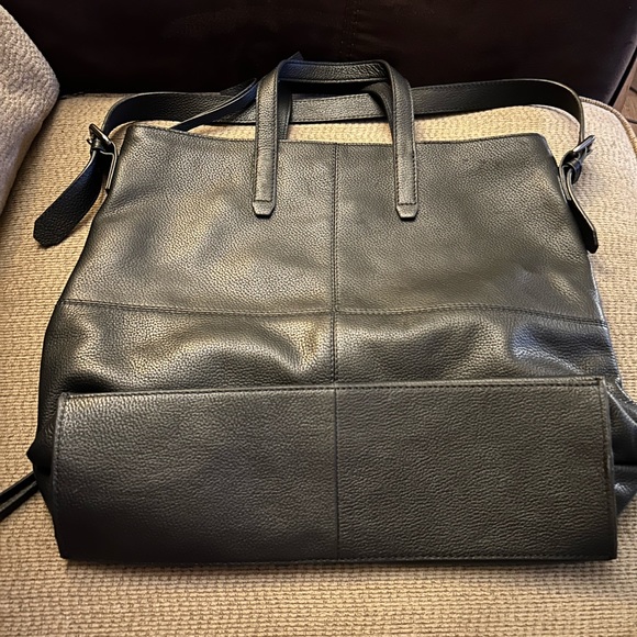 T. Tahari Pebbled Leather Soho Tote - Picture 7 of 11